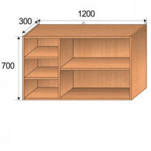Полка навесная, 1200x300x700мм, ФВ-КПН009 Полка навесная, 1200x300x700мм, ФВ-КПН009