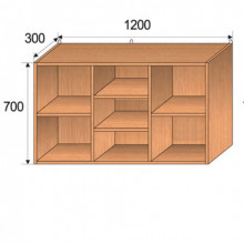 Полка навесная, 1200x300x700мм, ФВ-КПН010 Полка навесная, 1200x300x700мм, ФВ-КПН010
