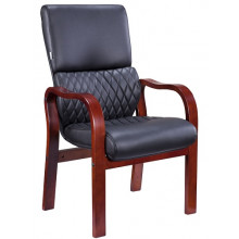 Кресло для персонала President Wood CF Экокожа EV-101 W PU Black Cf Кресло для персонала President Wood CF Экокожа EV-101 W PU Black Cf